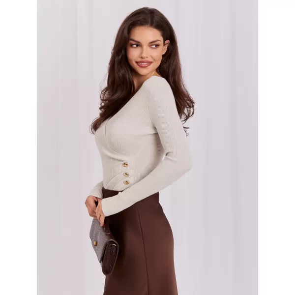  Dámský svetr ITALY MODA IR-SW-JK8688.79 LIGHT BEIGE 