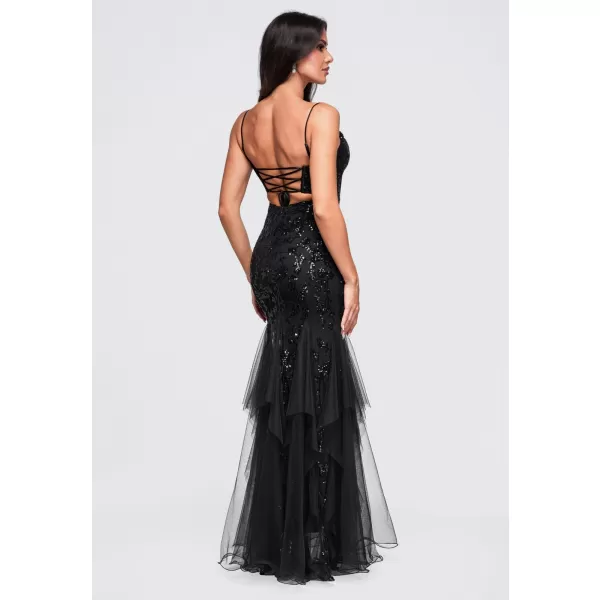 Dámské šaty LARICA LA-OM-DLR463 BLACK 