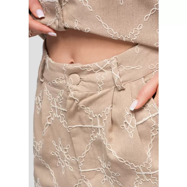  Dámské kraťasy OMBRE OW-ST-E0019 TAUPE 