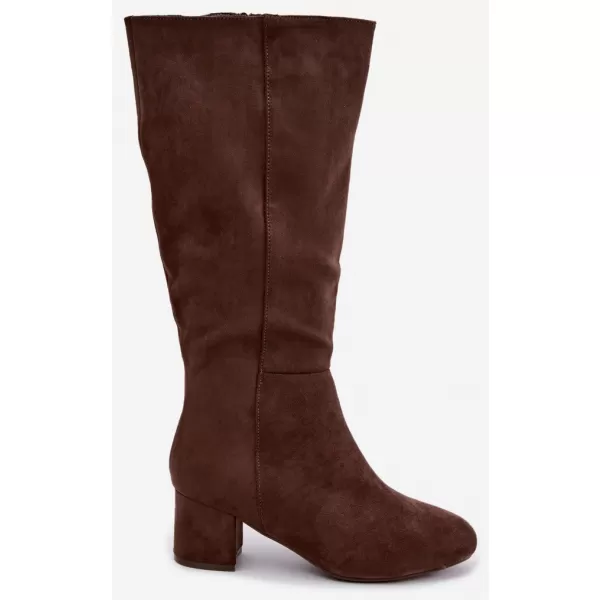  Dámské kozačky S.BARSKI HY62-8131 BROWN 