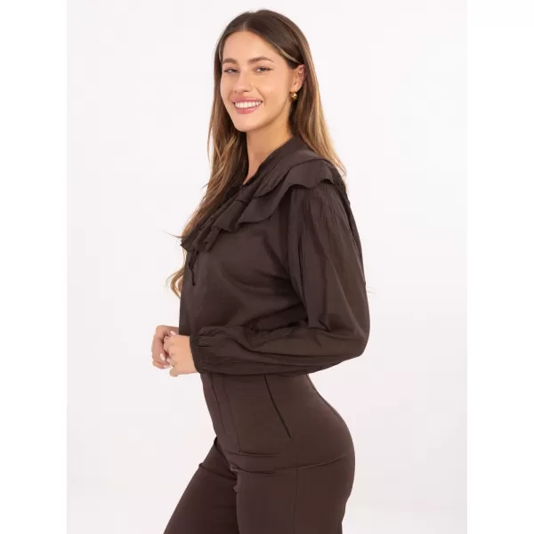  Dámská halenka ITALY MODA MI-BZ-92335.56 BROWN 