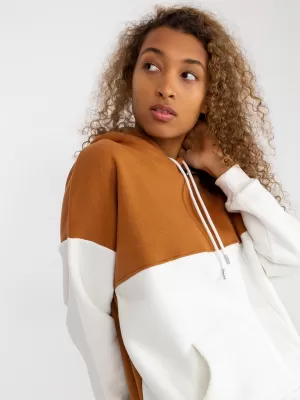 Dámská mikina RUE PARIS AP-BL-AP-3001.98P LIGHT BROWN