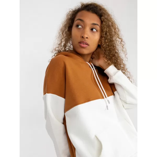  Dámská mikina RUE PARIS AP-BL-AP-3001.98P LIGHT BROWN 