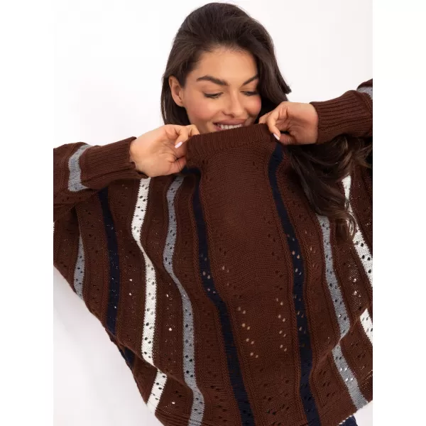  Dámský svetr FACTORY PRICE IT-SW-93115.13 BROWN 