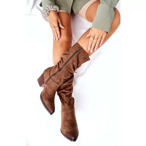  Dámské kozačky VINCEZA 58597 BROWN 