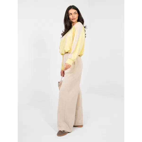  Dámská tepláková souprava RUE PARIS IT-KMPL-22227.85 BEIGE 