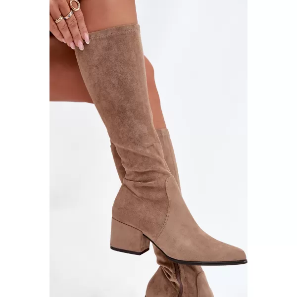  Dámské kozačky SERGIO LEONE KZ212 BEIGE 