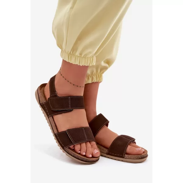 Dámské sandály INBLU AA000070 BROWN 