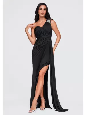 Dámské šaty LARICA LA-OM-DLR465 BLACK
