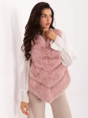 Dámská vesta WOOL FASHION ITALIA AT-KZ-2349.00P DARK PINK