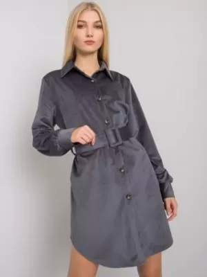 Dámské šaty ITALY MODA DHJ-SK-10333.12P GRAPHITE