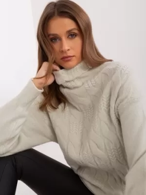 Dámský svetr WOOL FASHION ITALIA AT-SW-23401.97P PISTACHIO
