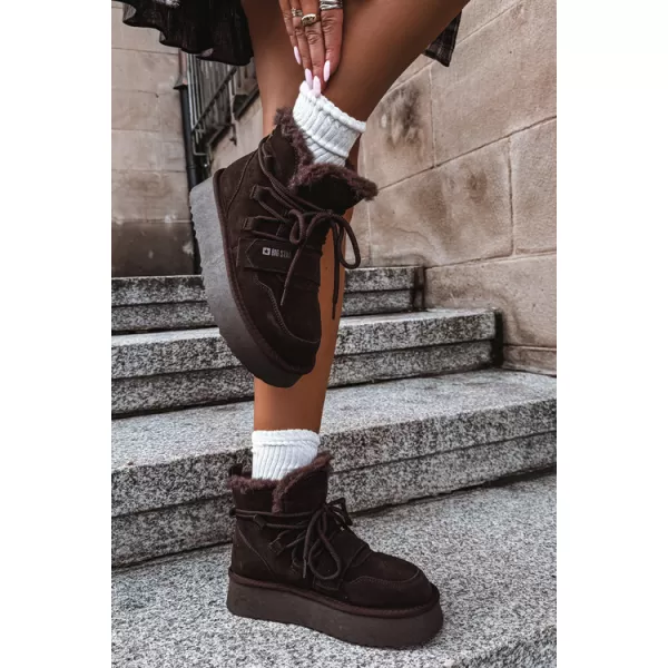  Dámské sněhule BIG STAR SHOES UU274316 BROWN/BEIGE SHADOWS 