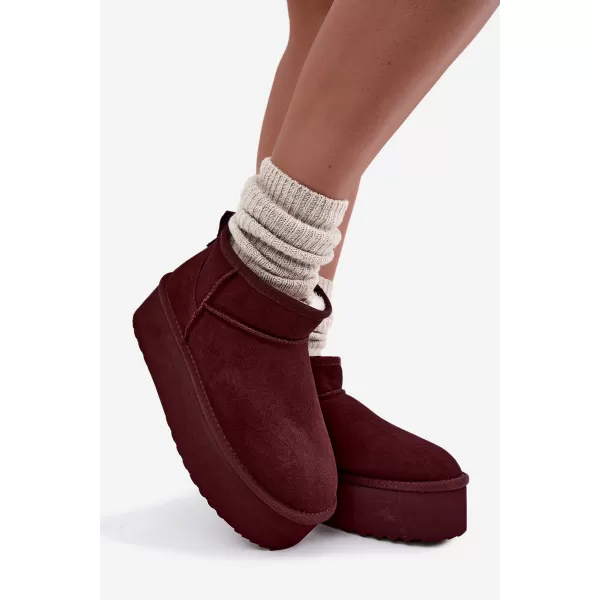  Dámské sněhule BOTO 6391 BURGUNDY 