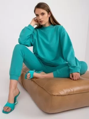 Dámská mikina BASIC FEEL GOOD AP-BL-A-R001 TURQUOISE
