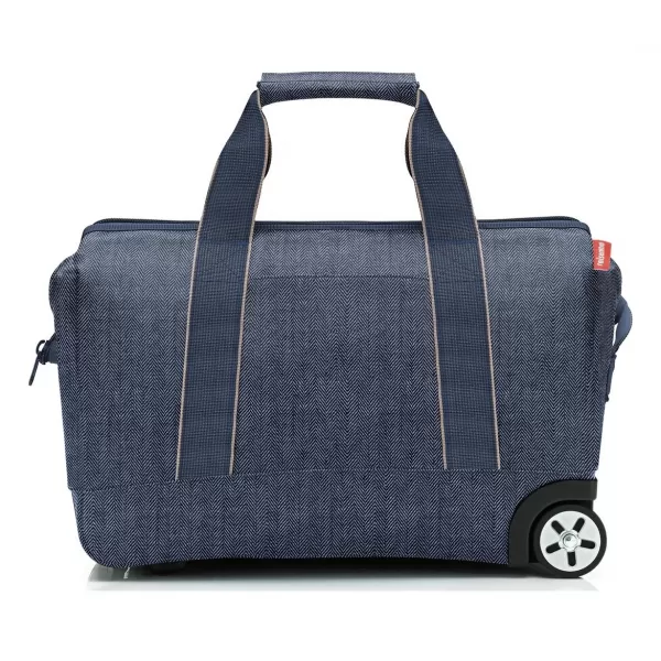  Cestovní taška na kolečkách REISENTHEL ALLROUNDER TROLLEY HERRINGBONE DARK BLUE 