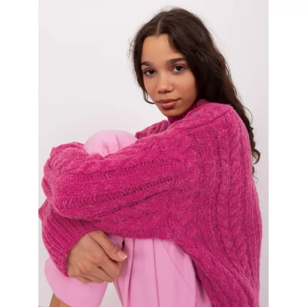  Dámský svetr WOOL FASHION ITALIA AT-SW-2363-2.04P FUCHSIA 