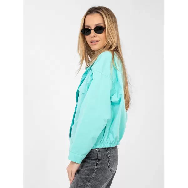  Dámská košile RUE PARIS IT-KS-FL9273.29 TURQUOISE 