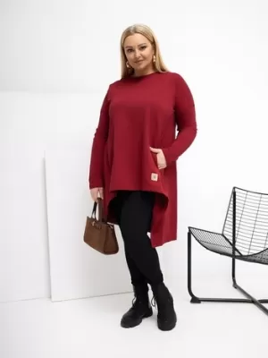 Dámská tunika RELEVANCE RV-TU-5042.09X BURGUNDY