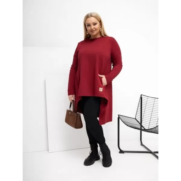  Dámská tunika RELEVANCE RV-TU-5042.09X BURGUNDY 