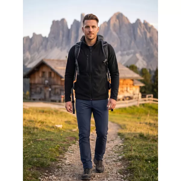  Pánská micro fleece mikina MALFINI FACTOR 852 ČERNÁ 