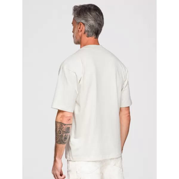  Pánské triko OMBRE OM-TSCT-0277 OFF-WHITE 