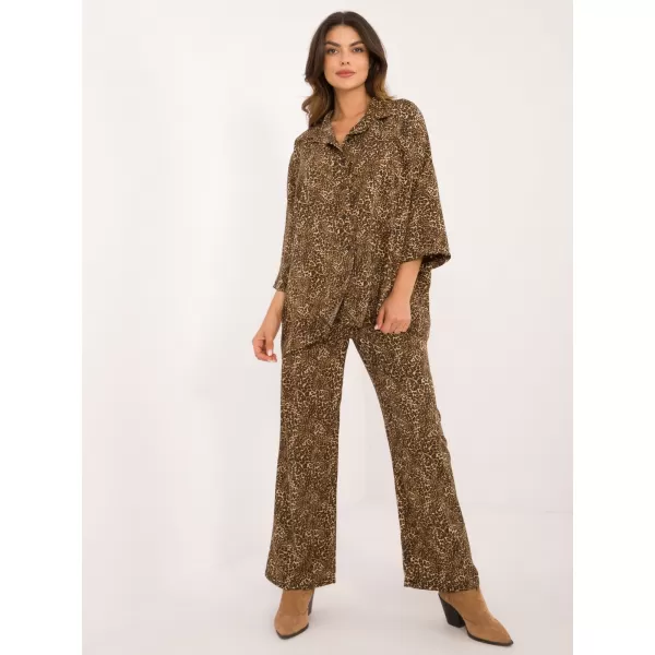  Dámský set ITALY MODA DHJ-KMPL-19589-4.64 BLACK AND BEIGE 