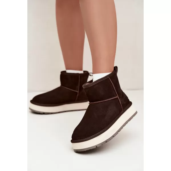  Dámské boty BIG STAR SHOES UU274693 BROWN/BEIGE 