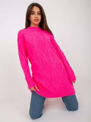 Dámský svetr RUE PARIS LC-SW-8012.88P FLUO PINK