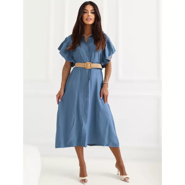  Dámské šaty ITALY MODA MI-SK-82970.86 BLUE 