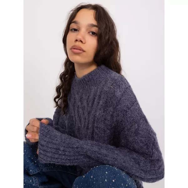  Dámský svetr WOOL FASHION ITALIA AT-SW-2363-2.11P NAVY 