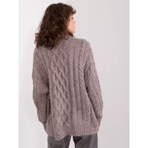  Dámský svetr WOOL FASHION ITALIA AT-SW-2363-2.30 DARK GREY 