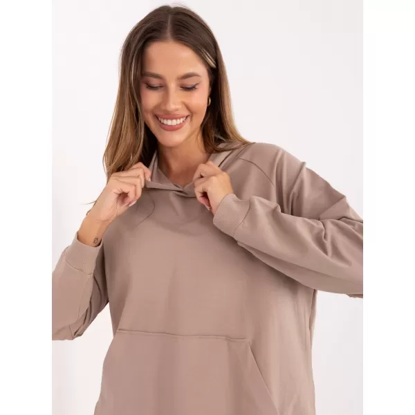  Dámská mikina RELEVANCE RV-BL-A168.18 DARK BEIGE 