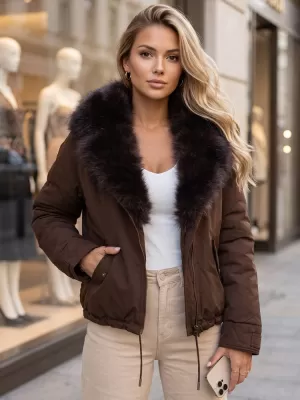 Dámská bunda DSTREET KARAMELOVÁ