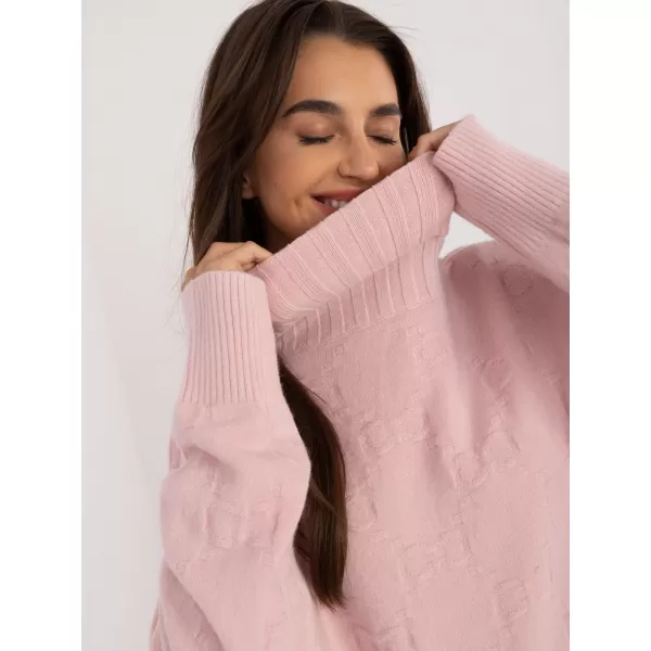  Dámský svetr WOOL FASHION ITALIA AT-SW-2342-1.35 BRIGHT PINK 