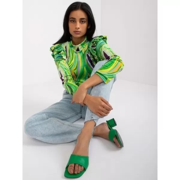  Dámská halenka ITALY MODA DHJ-BZ-6533C.90 BRIGHT GREEN 