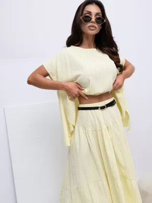 Dámská halenka ITALY MODA IT-BZ-FL10332.80 BRIGHT YELLOW