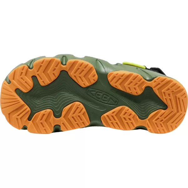  Juniorské sandály KEEN HYPERFLT BRONZE GREEN/ORANGE PEEL 