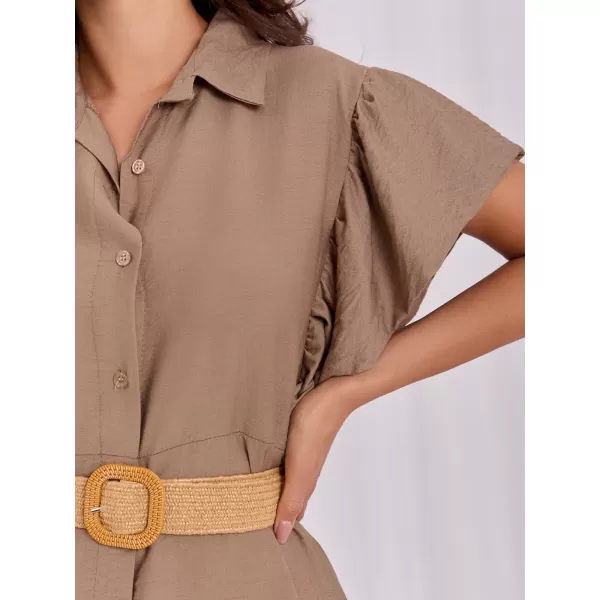  Dámské šaty ITALY MODA MI-SK-82970.86 KHAKI 