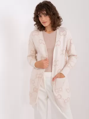 Dámský svetr WOOL FASHION ITALIA AT-SW-23401-A.39 BEIGE