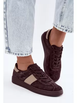 Dámské tenisky BIG STAR SHOES UU274438 BROWN/BEIGE SHADOWS