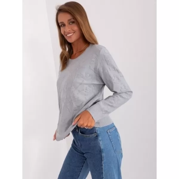  Dámský svetr WOOL FASHION ITALIA AT-SW-2231.99P GRAY 