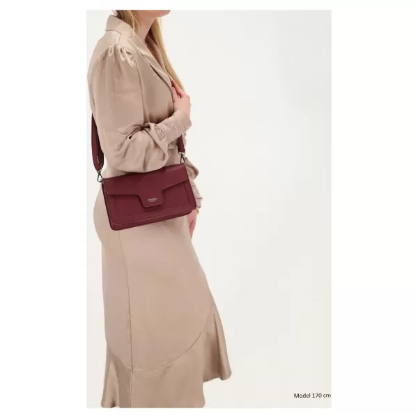  Kabelka Charm London Monaco W01440 Bordeaux red BORDEAUX RED 