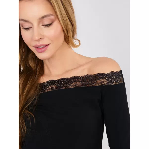  Dámské triko RUE PARIS RV-BZ-A1195.95 BLACK 