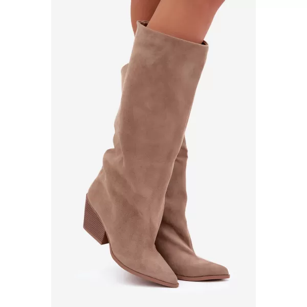  Dámské kozačky BOTO 2579A-1 KHAKI 