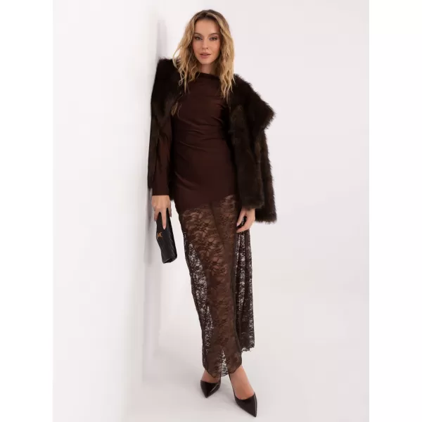  Dámské šaty ITALY MODA MI-SK-3310.63 BROWN 