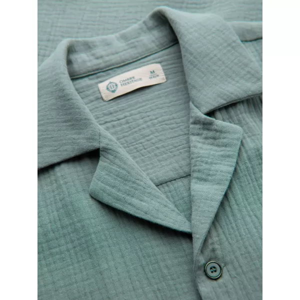  Pánská košile OMBRE OM-SHSS-0223 PASTEL GREEN 