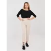 Dámské kalhoty RUE PARIS IT-SP-FL9069.94 LIGHT BEIGE