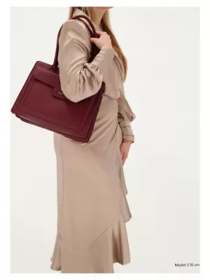Kabelka Charm London Monaco 25422 Bordeaux red BORDEAUX RED
