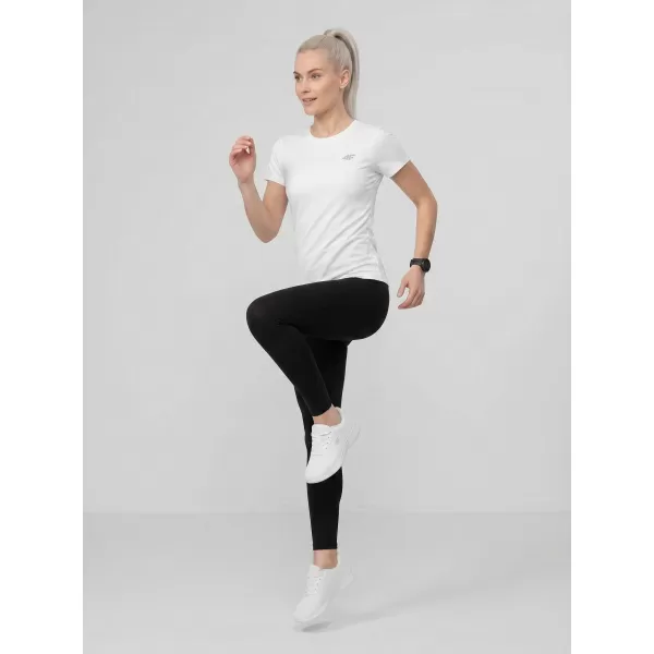  Dámské triko 4F 4FWMM00TTSHF3306 WHITE 